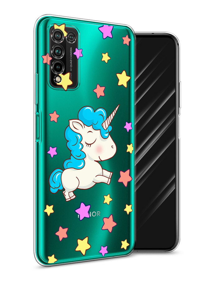 

Чехол Awog на Honor 10X Lite "Звездный единорог", Белый;голубой;розовый, 6104650-2