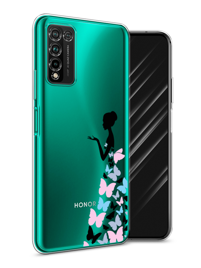 фото Чехол awog "платье из бабочек" для honor 10x lite