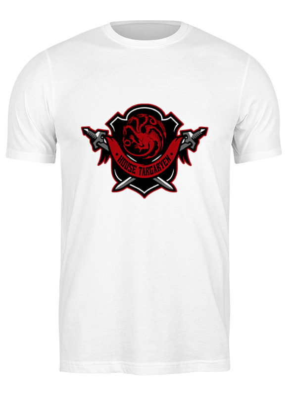 

Футболка мужская Printio House targaryen белая S, House targaryen