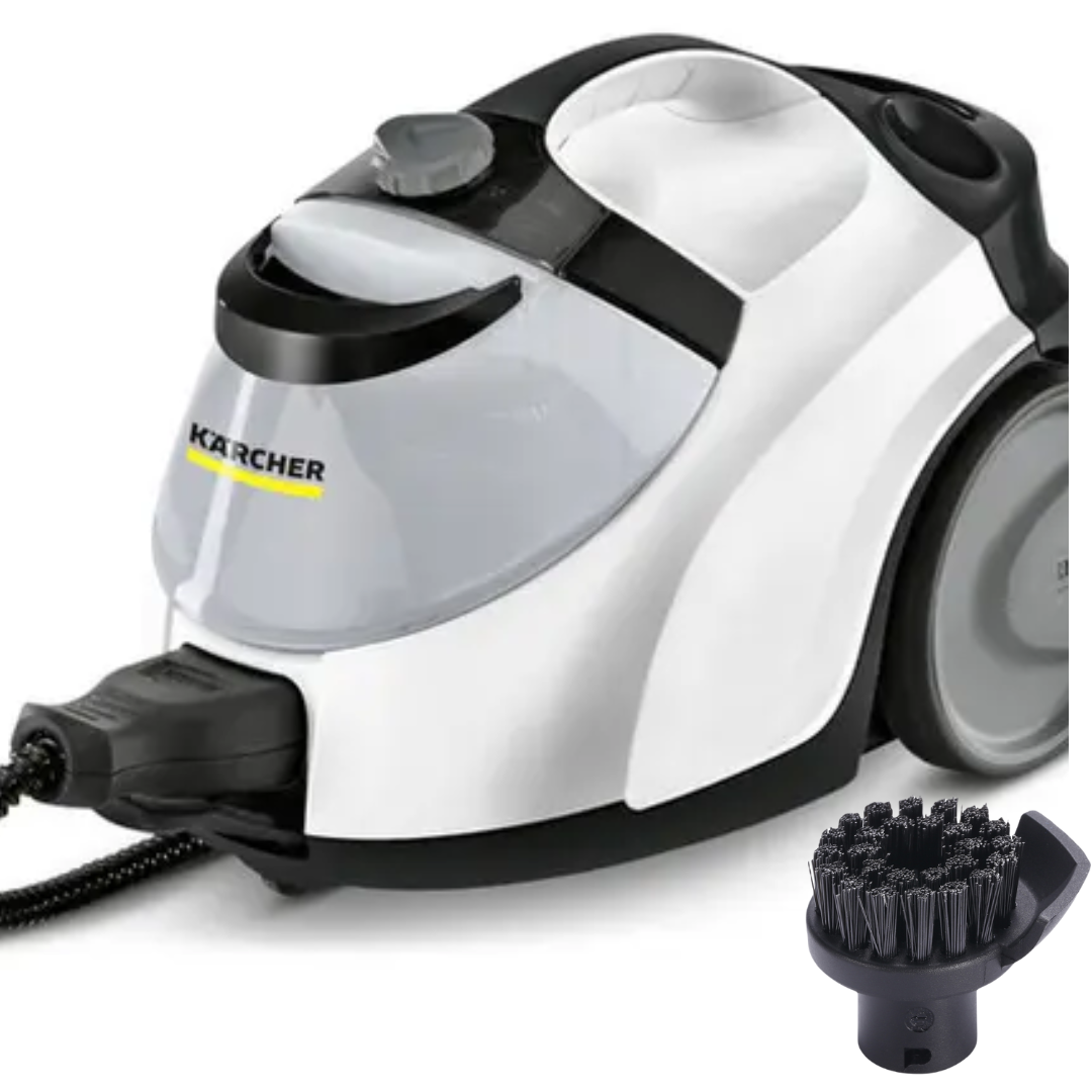 

Пароочиститель Karcher SC 5 EasyFix белый, SC 5 EasyFix+круглая щетка IVAHAVI