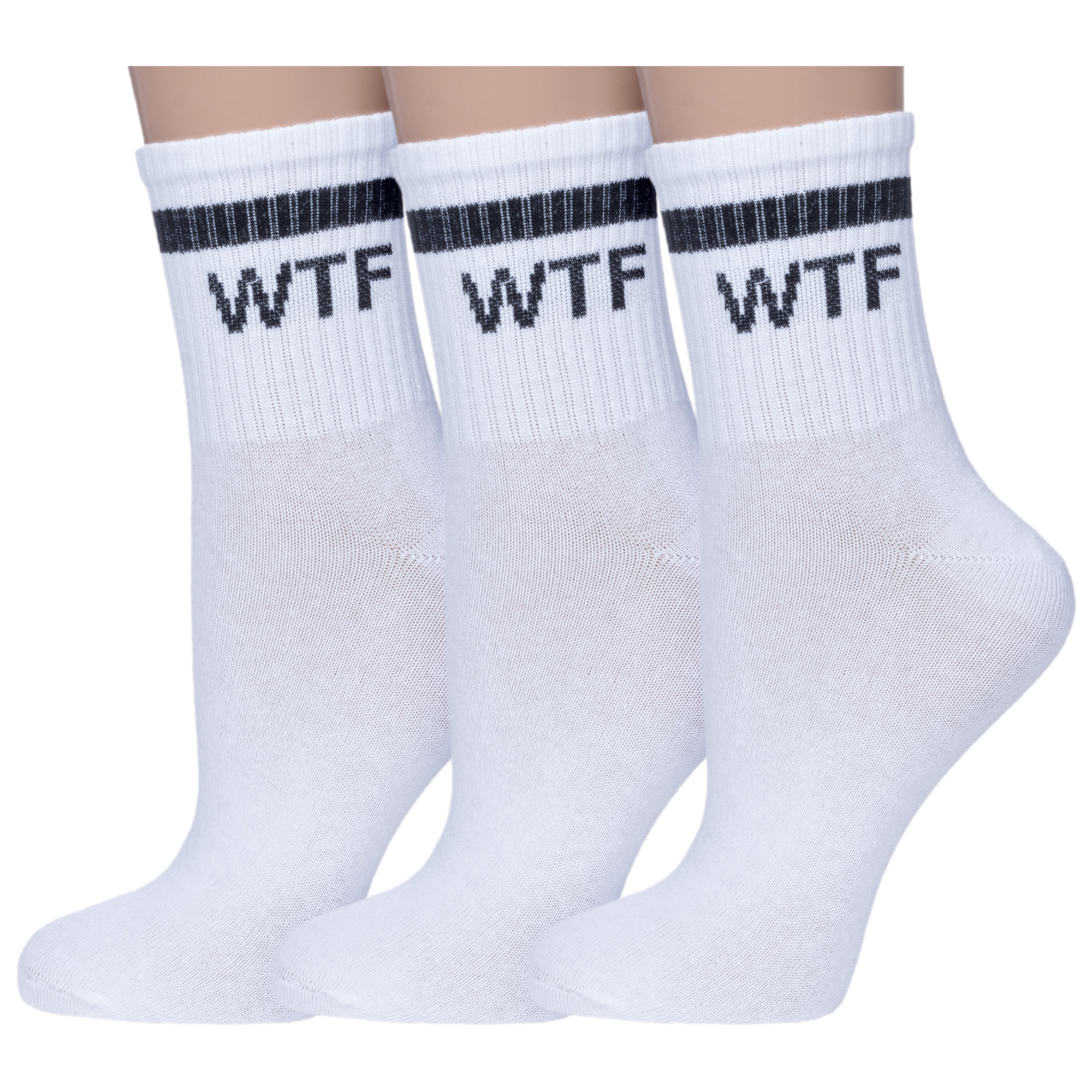 Комплект носков женских НАШЕ 3-422С53 белых 25