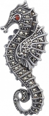

Брошь из серебра с гранатом Марказит HB495-1267, HB495-1267