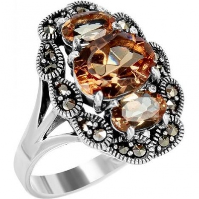 

Кольцо из серебра с султанит р. 19 Марказит HR1212-13240, HR1212-13240