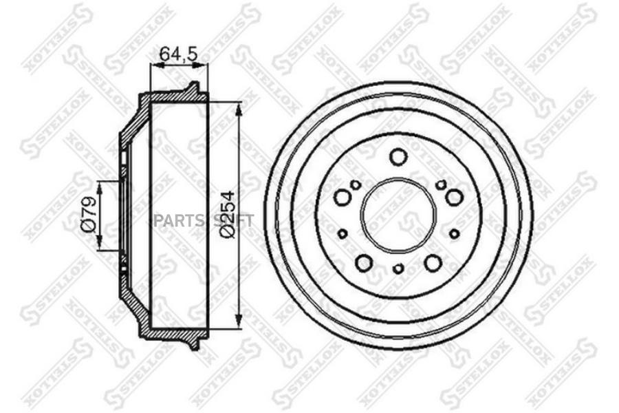 

STELLOX Барабан тормозной STELLOX 60261901sx комплект 1 шт