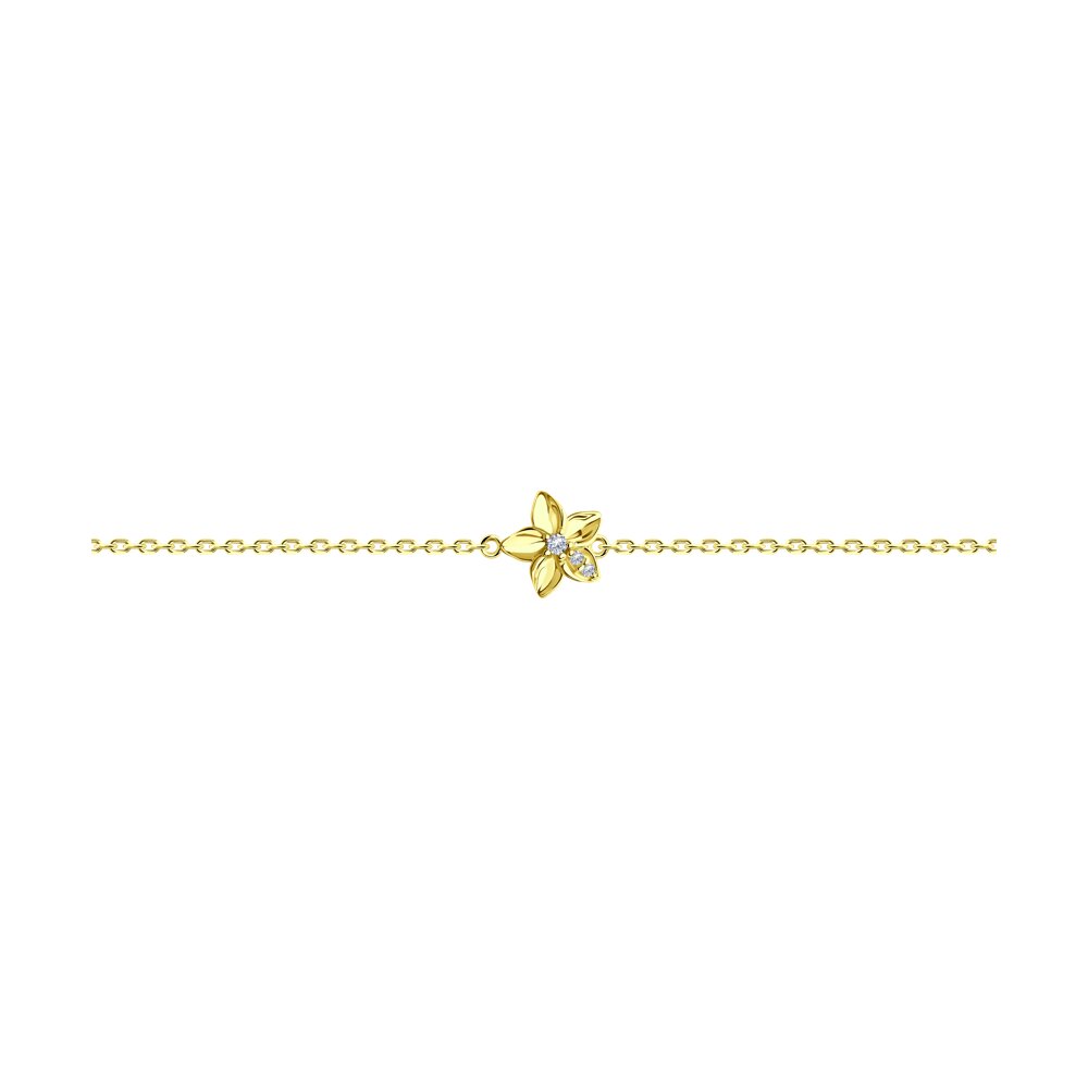 

Браслет из серебра с фианитом р. 16 Diamant 93-150-01636-3, 93-150-01636-3