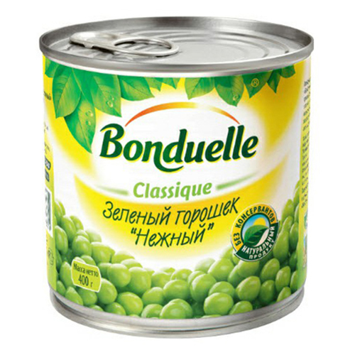 

Горошек Bonduelle зеленый нежный 400 г