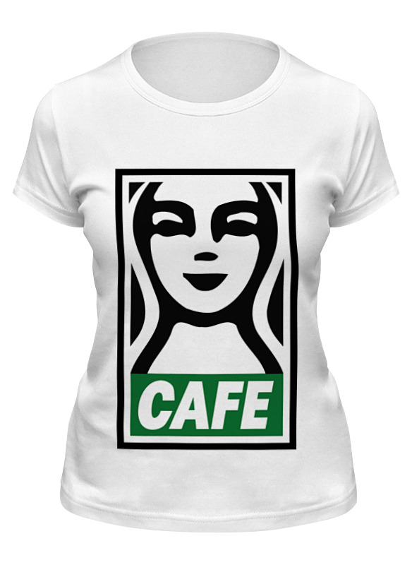 

Футболка женская Printio Starbucks (obey) белая S, Белый, Starbucks (obey)