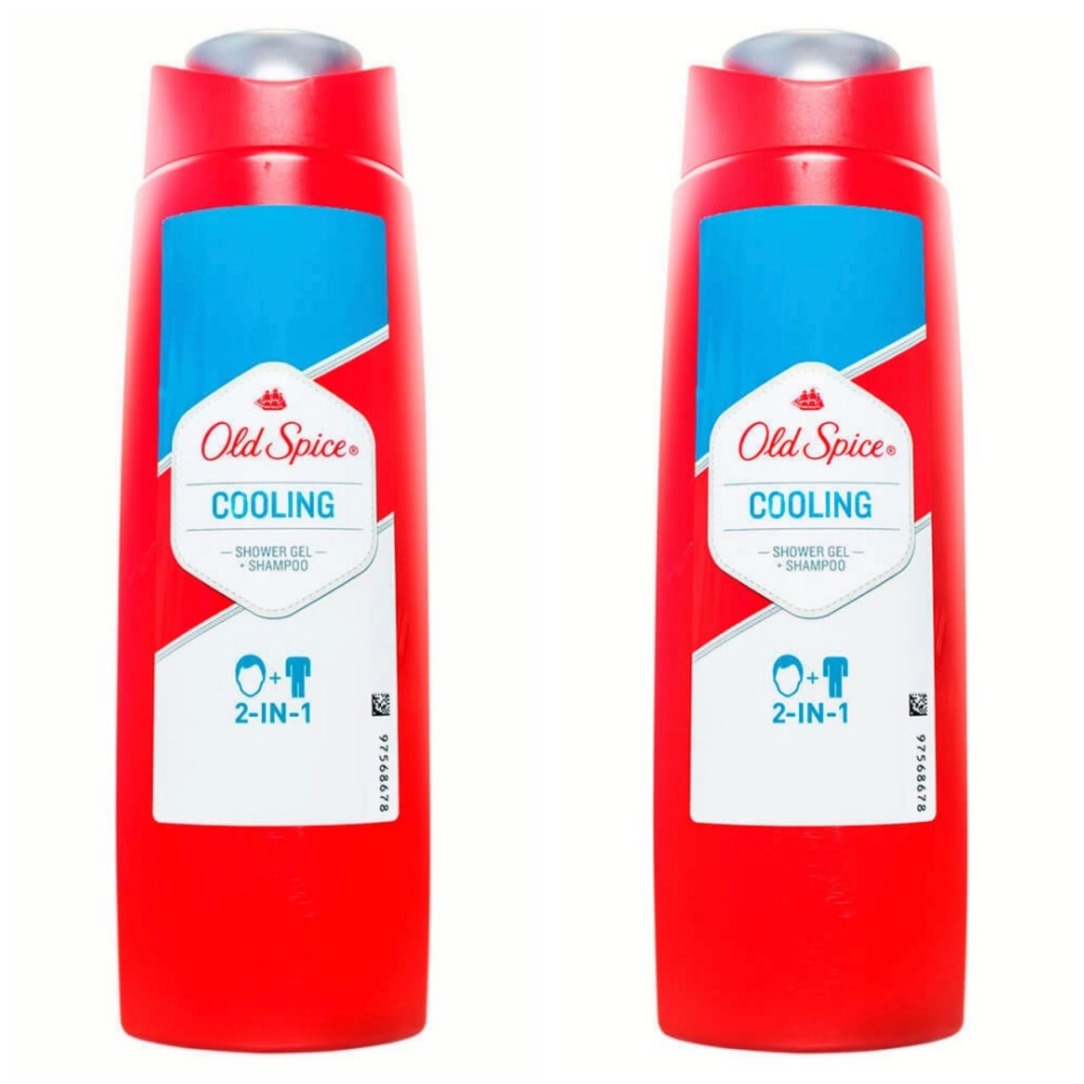 Шампунь-гель для душа Old Spice 2в1 Cooling TER мужской 400 мл 2 шт