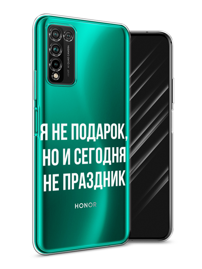 

Чехол Awog на Honor 10X Lite "Я не подарок", Серый;белый;прозрачный, 6104650-6