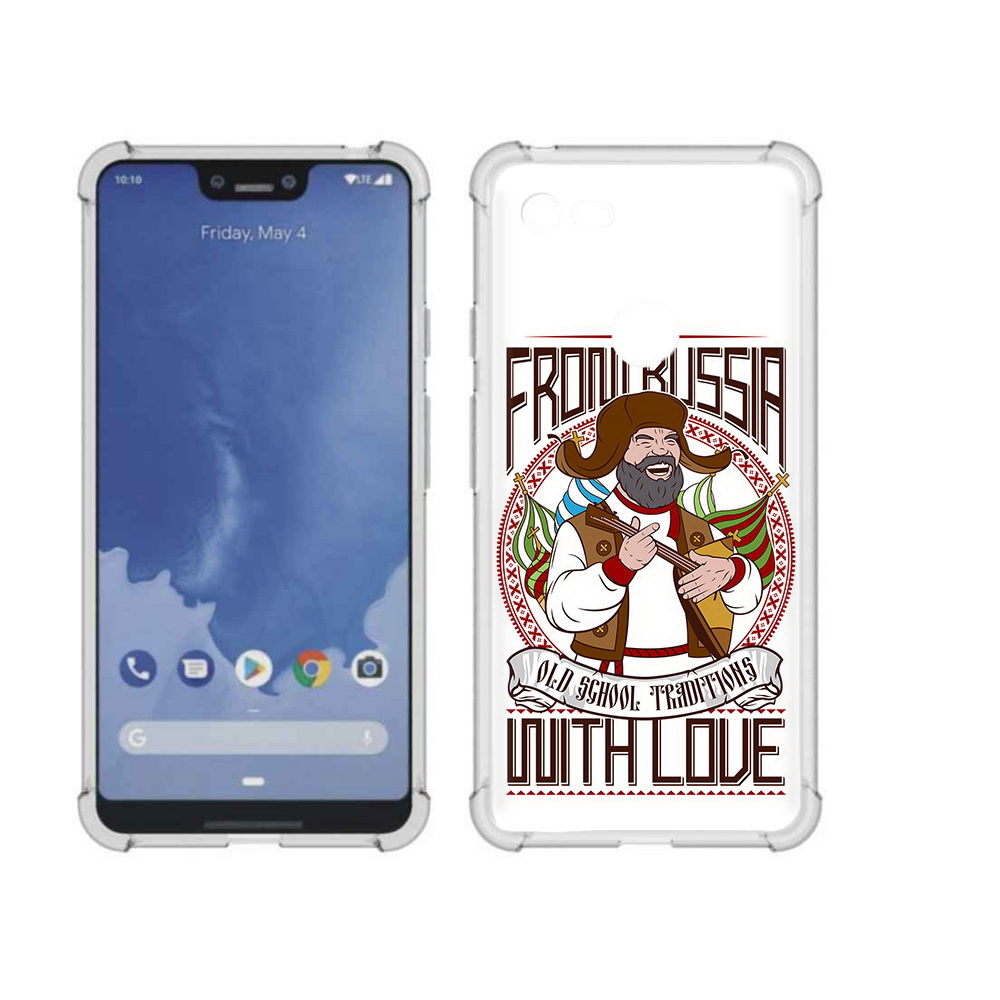 

Чехол MyPads Tocco для Google Pixel 3 XL русский мужчина, Прозрачный, Tocco