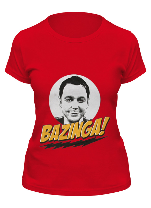 

Футболка женская Printio The big bang theory sheldon cooper красная S, Красный, The big bang theory sheldon cooper