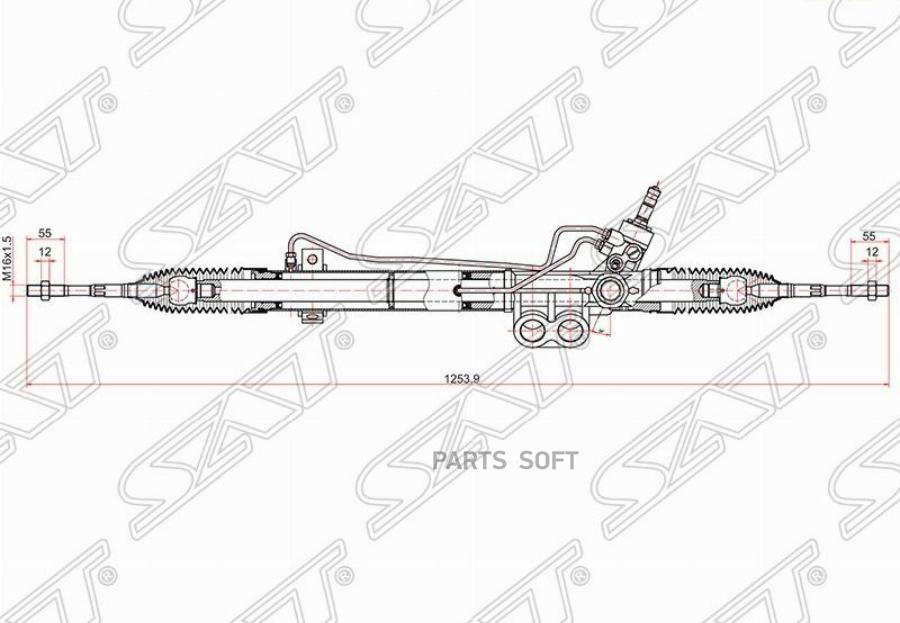 

Рейка Рулевая Nissan Pathfinder 05-14 Lhd SAT ST49001EA010
