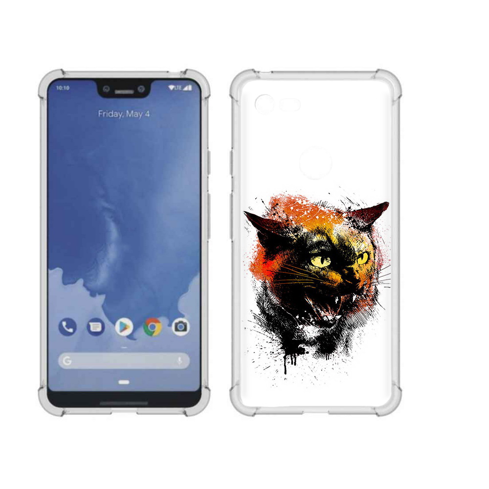 

Чехол MyPads Tocco для Google Pixel 3 XL сиамский кот, Прозрачный, Tocco