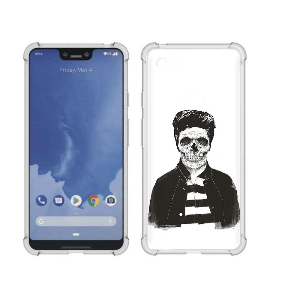 

Чехол MyPads Tocco для Google Pixel 3 XL скелет, Прозрачный, Tocco
