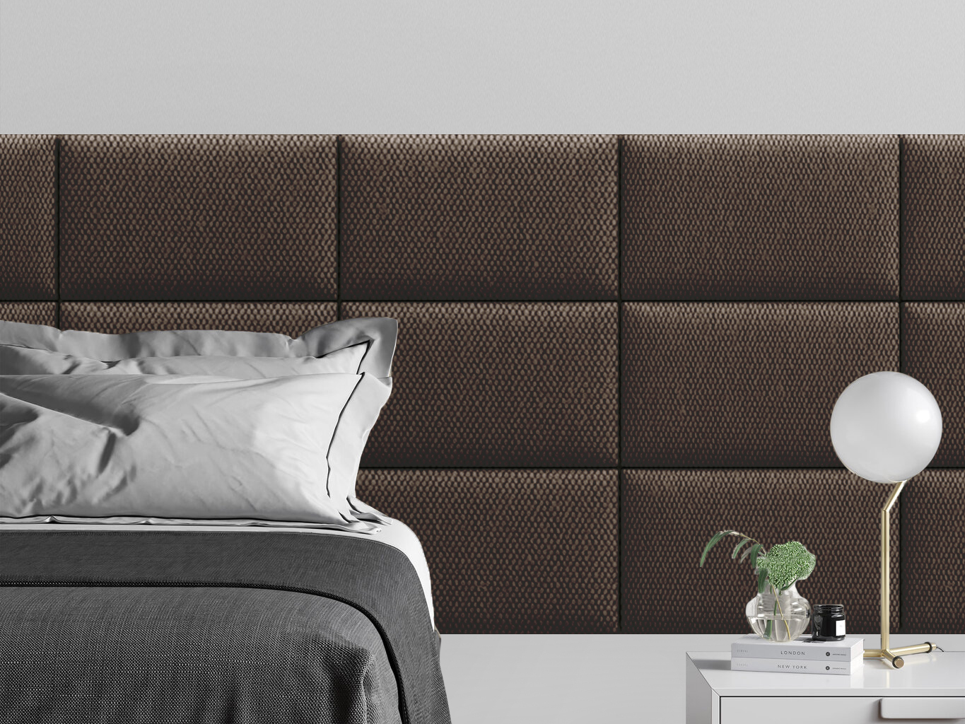 

Мягкое изголовье кровати Cabrio Brown 30х50 см 4 шт., Коричневый