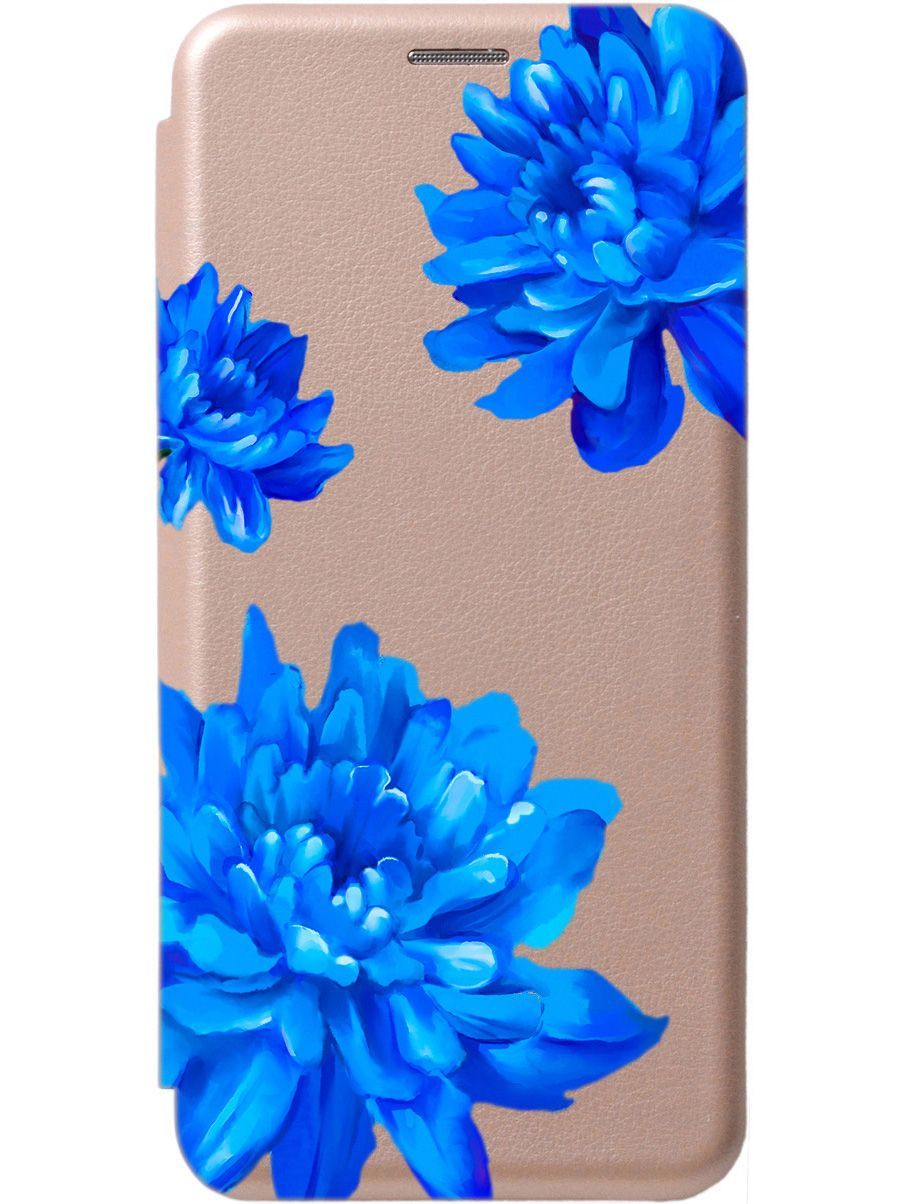 

Чехол-книжка на Samsung Galaxy A04 с 3D принтом "Amazing Asters" золотой, Золотистый;голубой, 158436