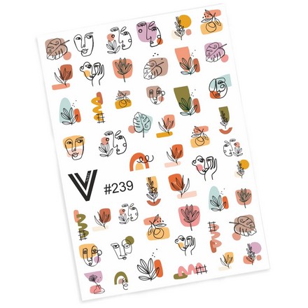 

Набор Vogue Nails Слайдер-дизайн №239, 2 шт., Разноцветный