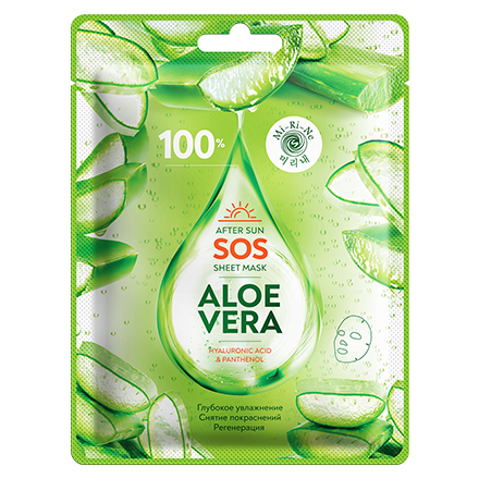 фото Набор, mi-ri-ne, sos-маска для лица aloe vera, 22 г, 2 шт.