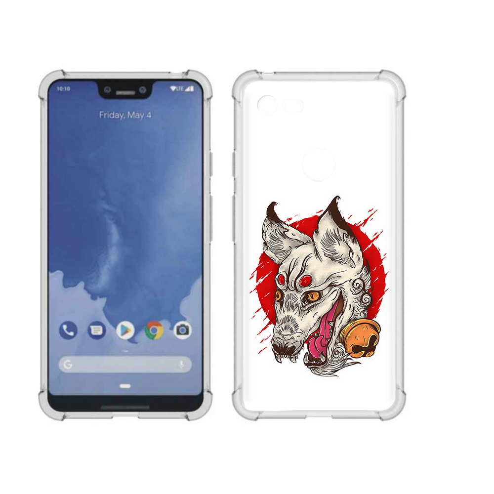 

Чехол MyPads Tocco для Google Pixel 3 XL страшная собака, Прозрачный, Tocco