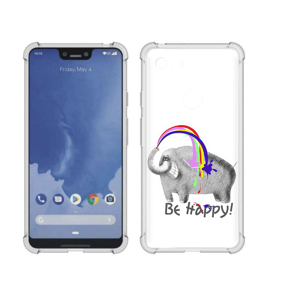 

Чехол MyPads Tocco для Google Pixel 3 XL счастливый слон, Прозрачный, Tocco