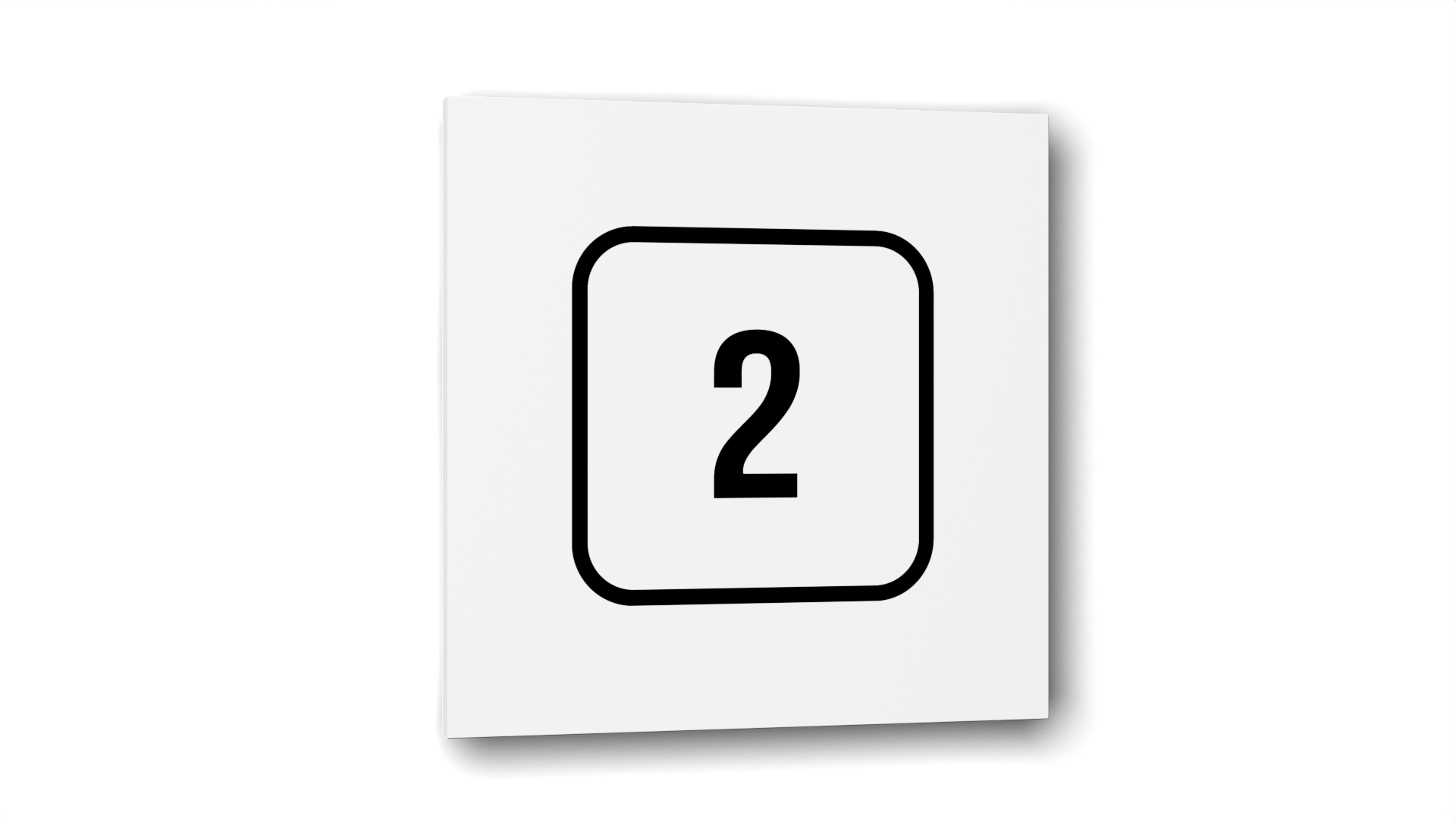 

Табличка 2, Белая глянцевая, 10 см х 10 см, Белый, Акрил белый 10