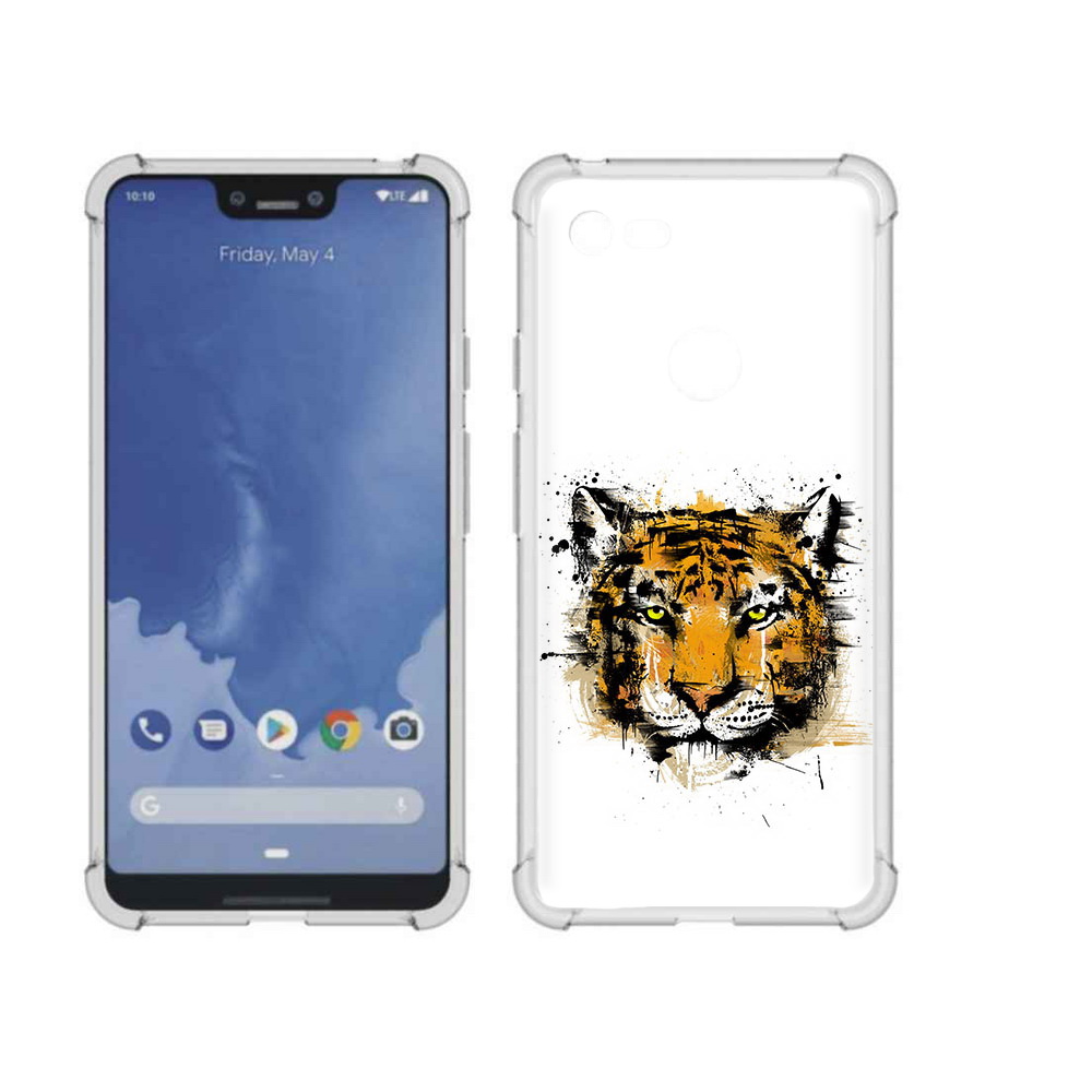 

Чехол MyPads Tocco для Google Pixel 3 XL тигруля, Прозрачный, Tocco