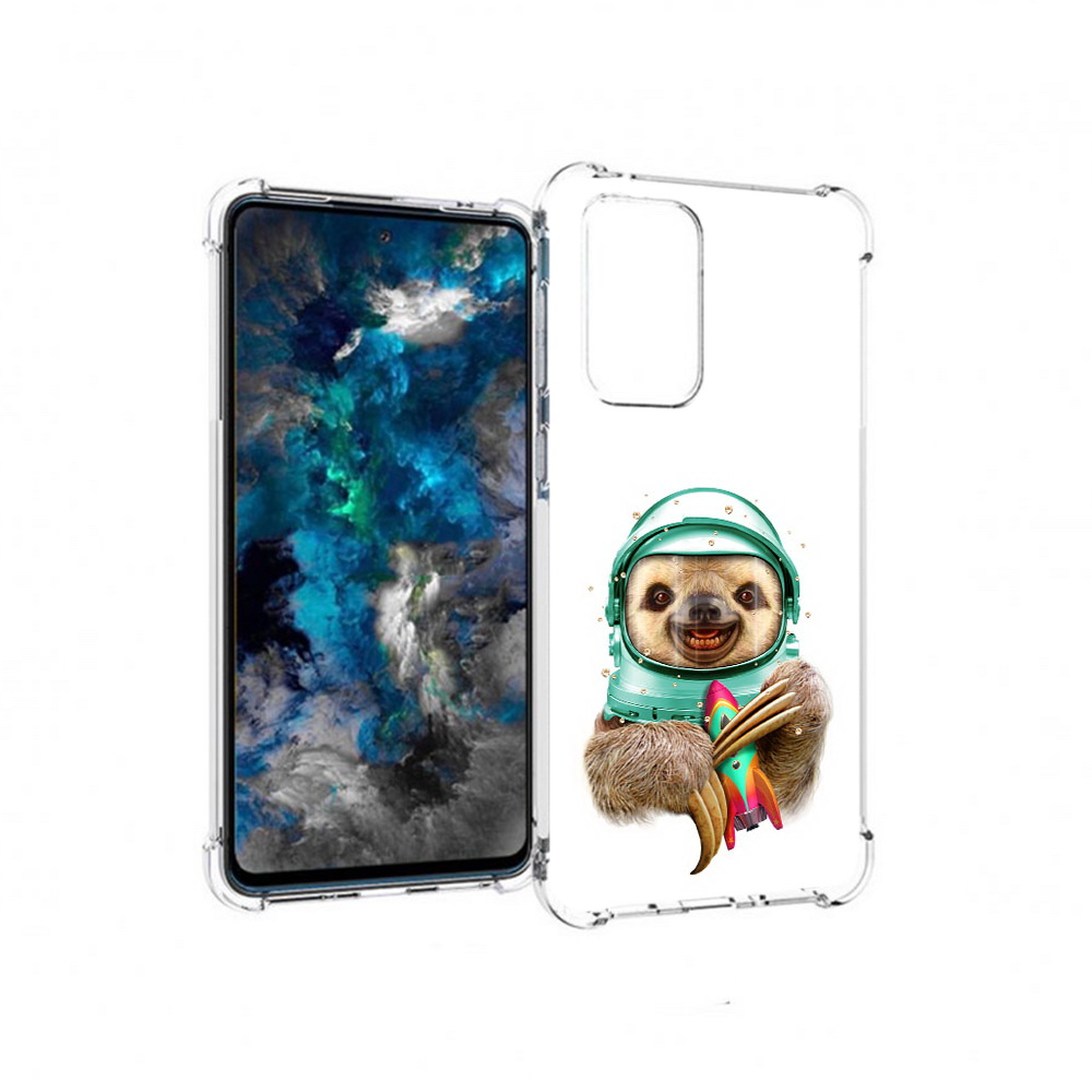 

Чехол MyPads Tocco для Samsung Galaxy A33 5G Ленивец астронавт, Прозрачный, Tocco