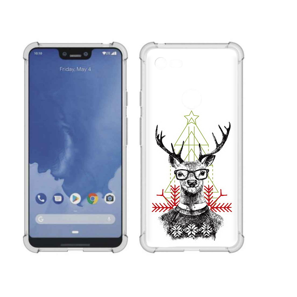 

Чехол MyPads Tocco для Google Pixel 3 XL умный олень, Прозрачный, Tocco
