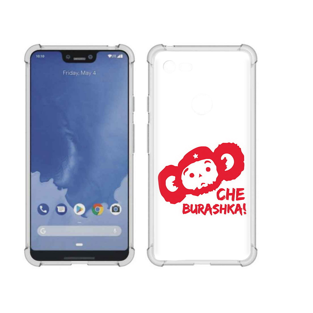 

Чехол MyPads Tocco для Google Pixel 3 XL чебурашка, Прозрачный, Tocco