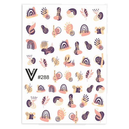 

Набор Vogue Nails Слайдер-дизайн №288, 2 шт., Разноцветный