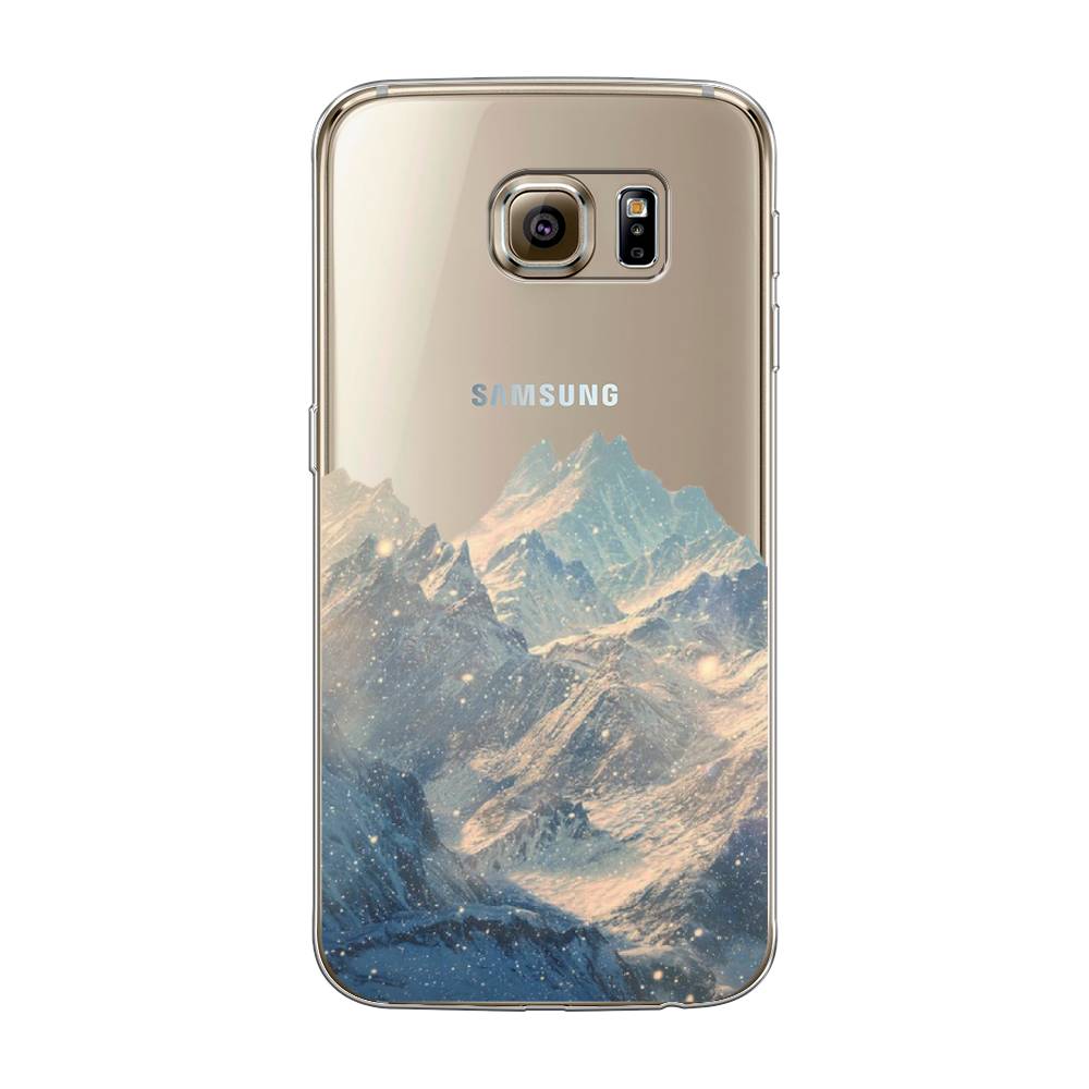 

Чехол Awog на Samsung Galaxy S6 "Горы арт 2", Серый, 24350-10