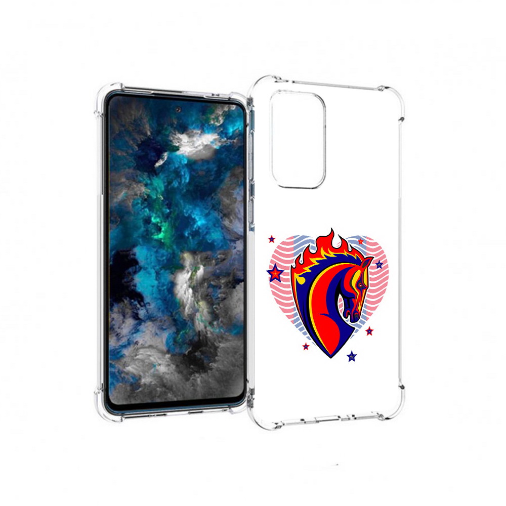 

Чехол MyPads Tocco для Samsung Galaxy A33 5G ФК ЦСЛ Лошадь, Прозрачный, Tocco