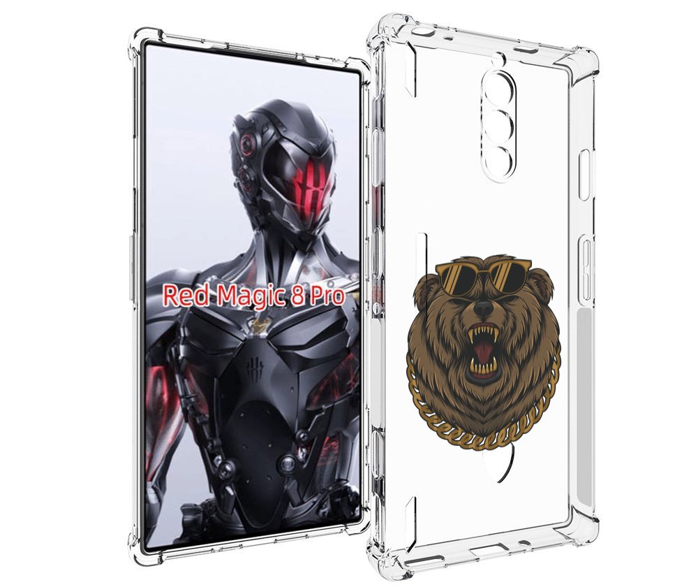 

Чехол MyPads Медведь-в-очках-2 для ZTE Nubia Red Magic 8 Pro / Red Magic 8 Pro Plus, Tocco