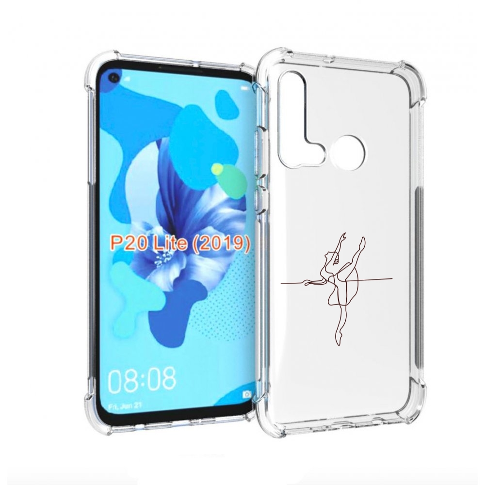 

Чехол бампер MyPads маленькая-баллерина для Huawei P20 Lite (201, Прозрачный, Tocco