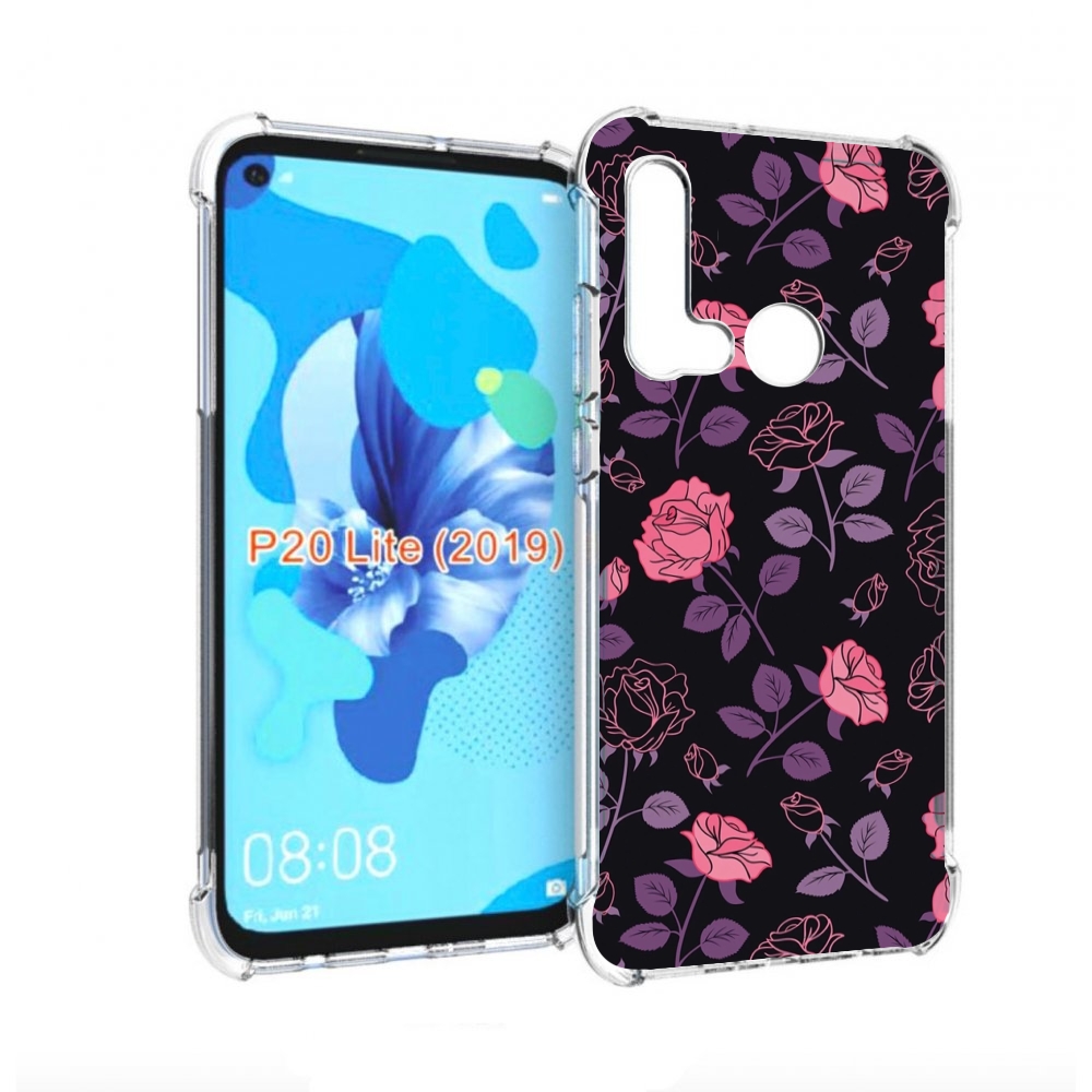 

Чехол бампер MyPads маленькие розочки на черном фоне женский для, Прозрачный, Tocco
