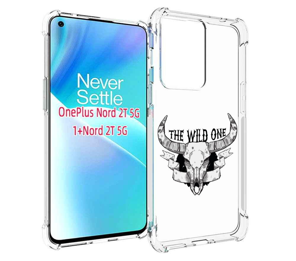 

Чехол MyPads рогатый-череп-оленя для OnePlus Nord 2T, Прозрачный, Tocco