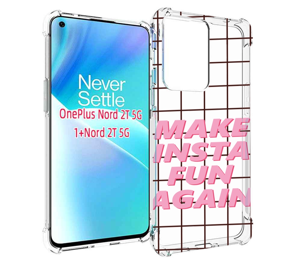 

Чехол MyPads розовая-надпись-про для OnePlus Nord 2T, Прозрачный, Tocco