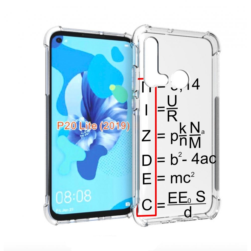 

Чехол бампер MyPads математические-формулы для Huawei P20 Lite (, Прозрачный, Tocco