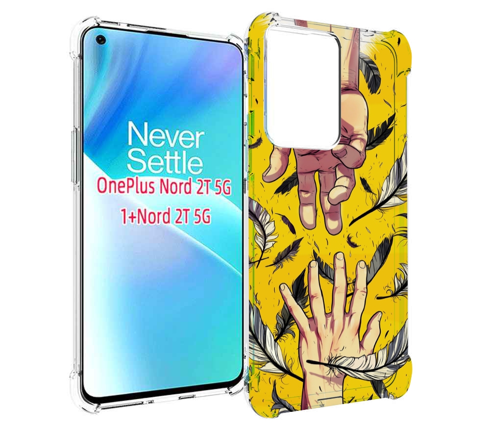 

Чехол MyPads рука-в-руку для OnePlus Nord 2T, Прозрачный, Tocco
