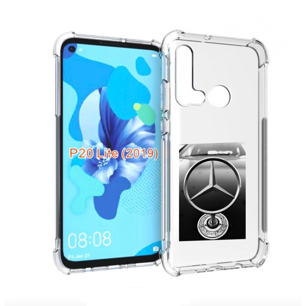 

Чехол бампер MyPads мерседес mercedes 6 мужской для Huawei P20 L, Прозрачный, Tocco
