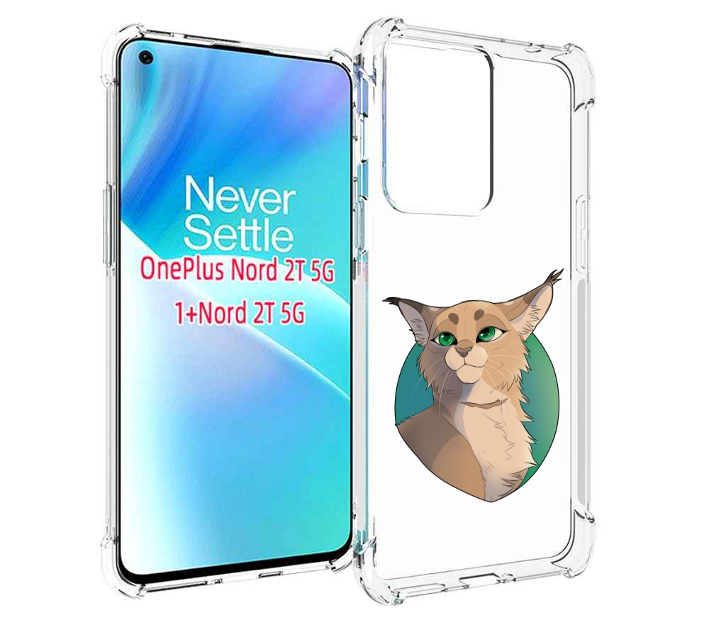 

Чехол MyPads рысь-нарисованная для OnePlus Nord 2T, Прозрачный, Tocco