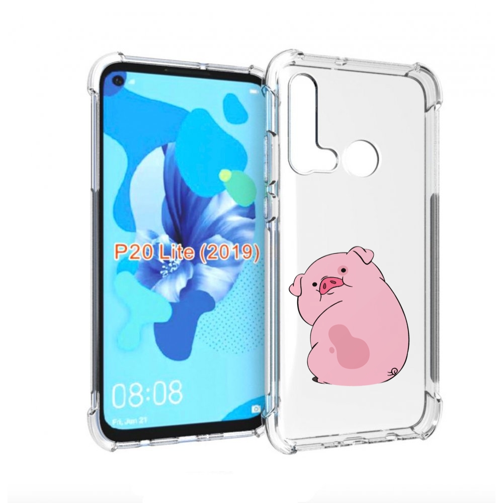

Чехол бампер MyPads милый-поросенок детский для Huawei P20 Lite, Прозрачный, Tocco