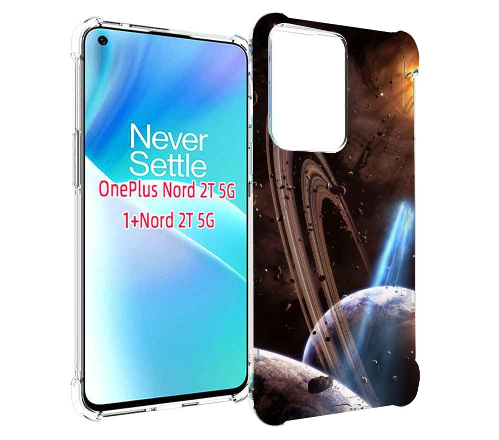 

Чехол MyPads сатурн в космосе для OnePlus Nord 2T, Прозрачный, Tocco