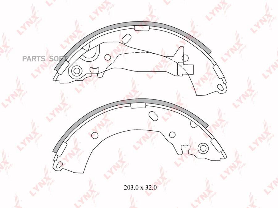 

Тормозные колодки LYNXauto задние для Hyundai Getz 2002-2009 BS3600