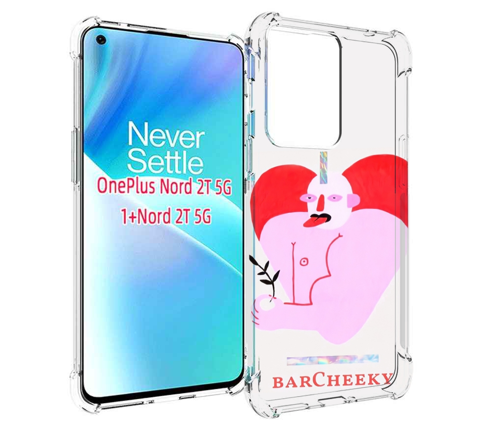 

Чехол MyPads силач в сердце женский для OnePlus Nord 2T, Прозрачный, Tocco