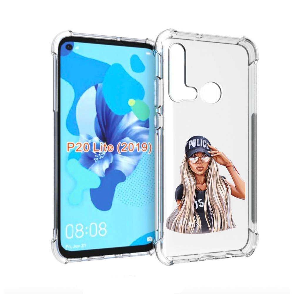

Чехол бампер MyPads модная-девушка-арт женский для Huawei P20 Li, Прозрачный, Tocco