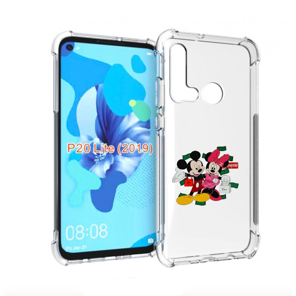 

Чехол бампер MyPads модные-микки-маус детский для Huawei P20 Lit, Прозрачный, Tocco