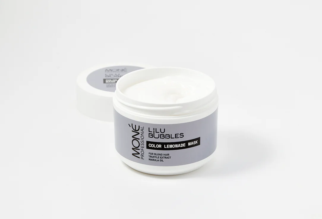 Маска для волос Mone Professional Lilu Bubbles Color Lemonade для осветленных волос, 300мл