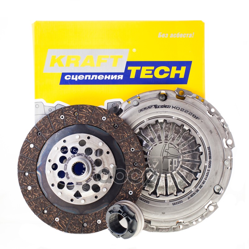 

Комплект Сцепления Audi A4/A6 Vw Passat 1.8 T/1.9 Tdi 95-09 KraftTech арт. w04228h