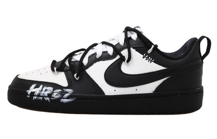 

Кеды унисекс Nike Court Borough Low 2 OKHR HRZZ GS черные 38.5 EU, Черный, Court Borough Low 2 OKHR HRZZ GS